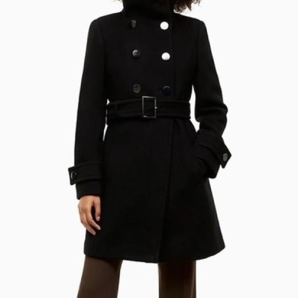FREE SHIPPING ⚡️ Aritzia Babaton Bromley Wool Coat - Black - Picture 2 of 11